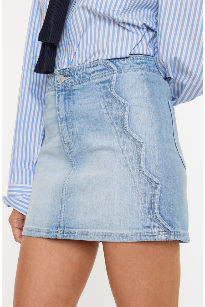 Giaa Mid Rise Skirt, Alternate, color, Medium Wash