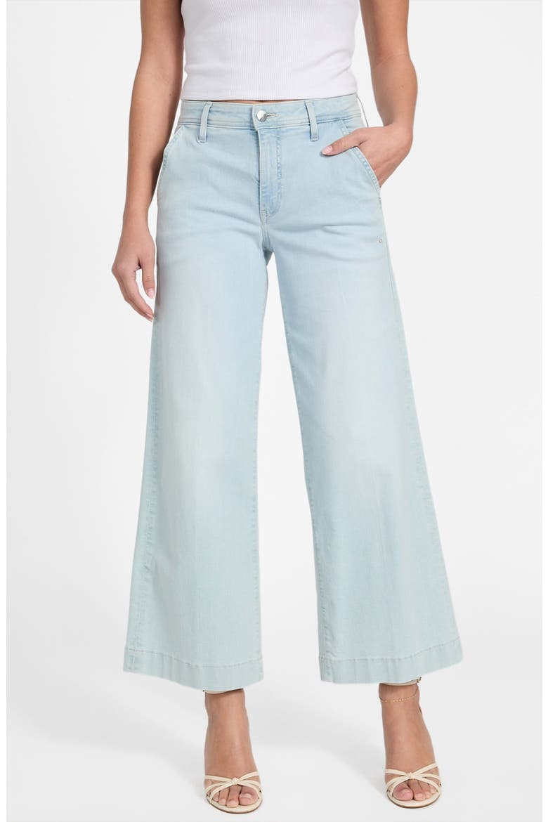 Zoya Crop Wide Leg Jeans, Main, color, LAGOON LIGHT