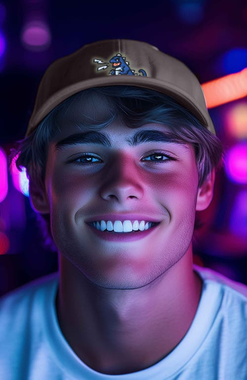 Dalix Big Lizard Cap In Khaki