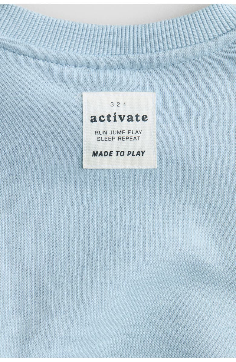 H&M 2-piece Sweatshirt Set, Alternate, color, Light Blue/Run Jump