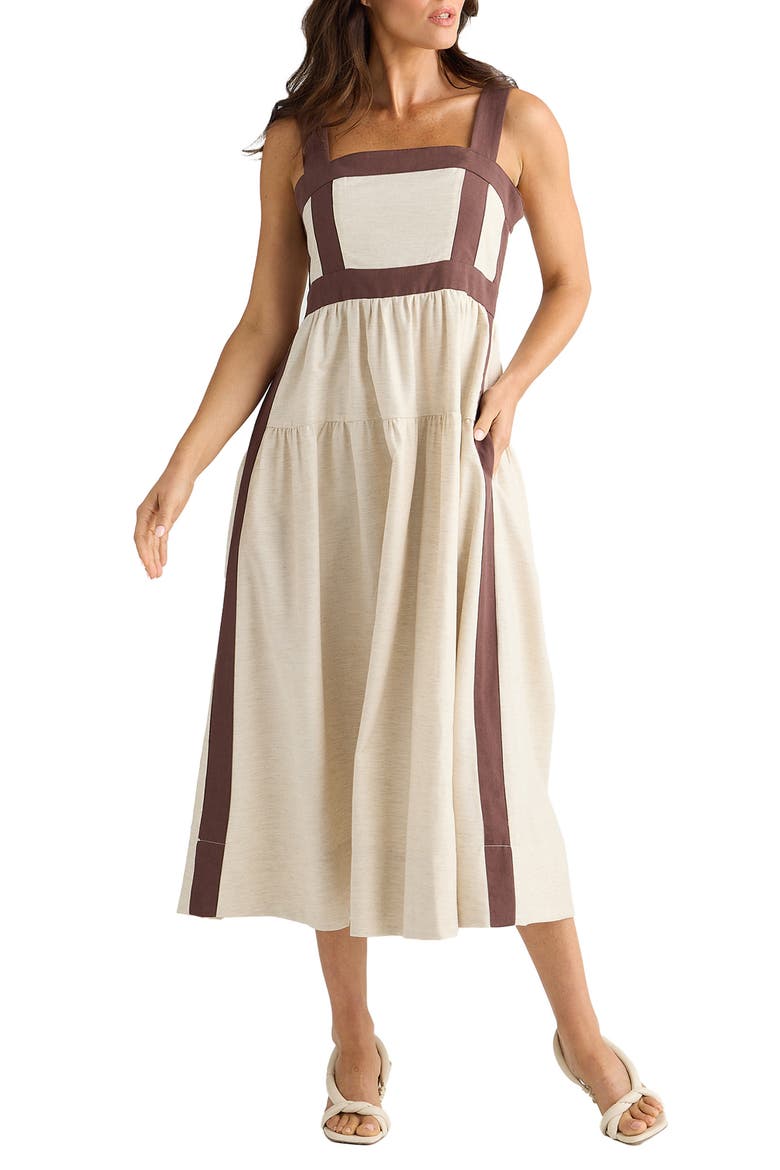 jolie midi dress -Final Sale- The Jolie Polka Midi Dress-White/Black Small