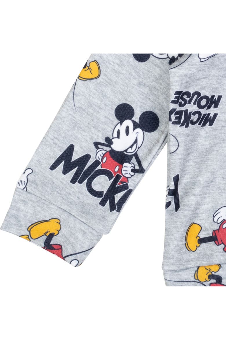 Mickey Mouse Fleece 2-Piece Hoodie and Pants Set, Alternate, color, Mickey Grey Black