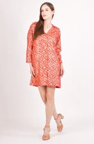 RAAS Clara Silk Floral Jacquard Blazer Dress