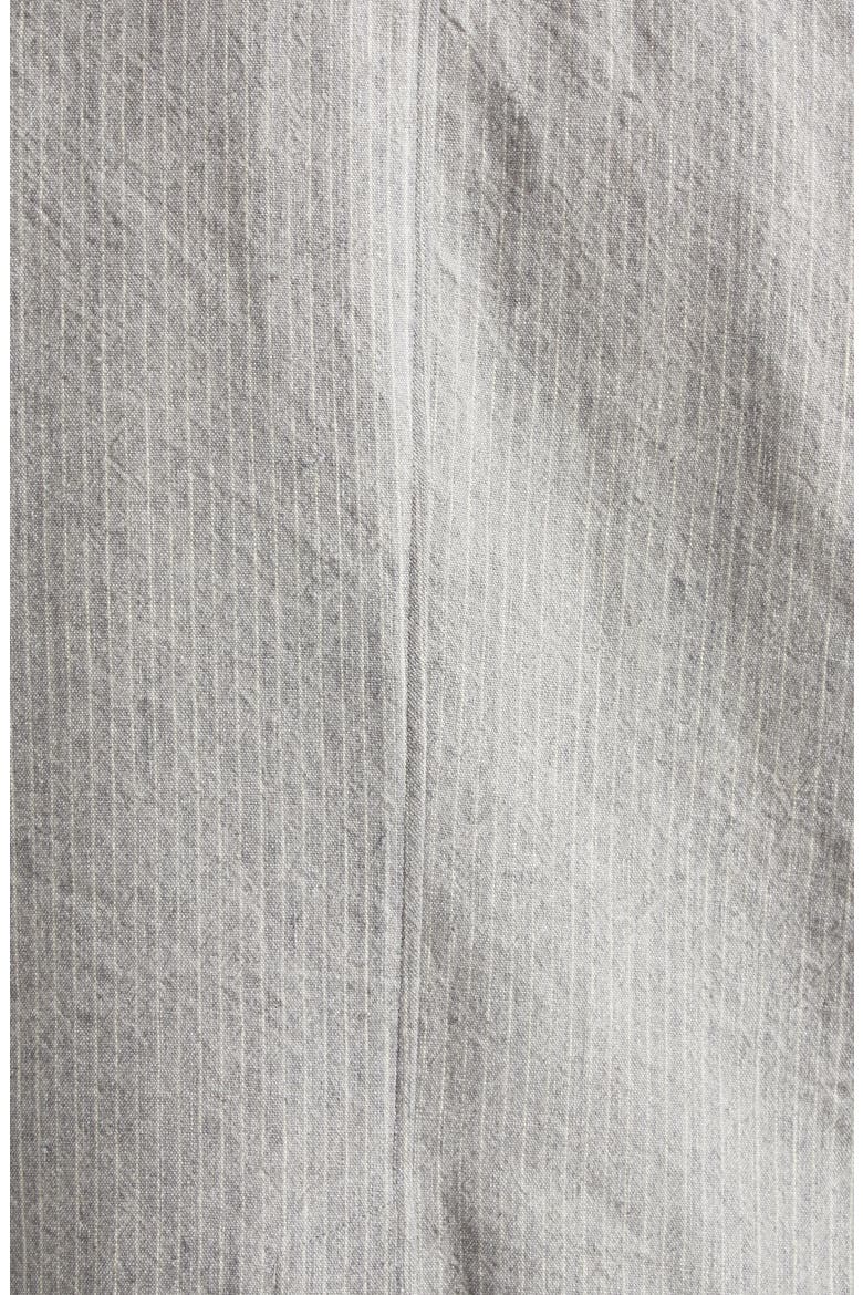 Oversize Ragged Stripe Virgin Wool & Linen Blazer, Alternate, color, LIGHT GREY STRIPE