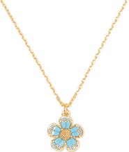 Kate Spade New York fleurette cubic zirconia pendant necklace