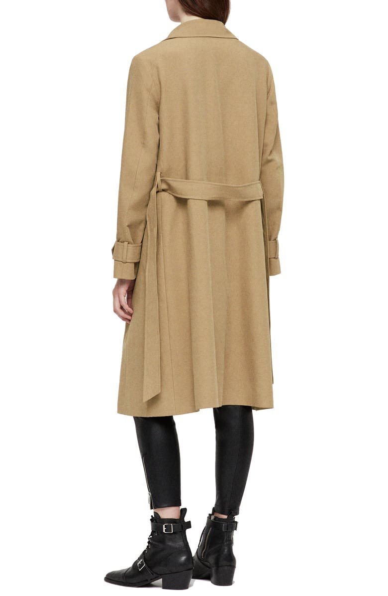 AllSaints Myla Trench Coat, Alternate, color, 