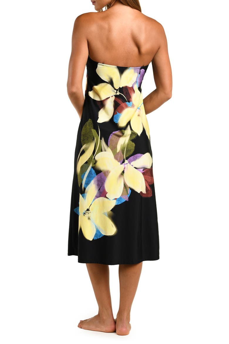 Afterglow Midi Cover-Up Dress, Alternate, color, BLACK MULTI