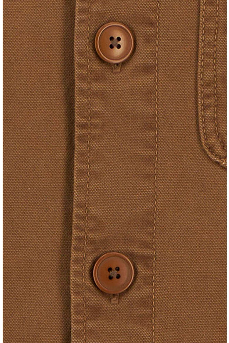 Bowland Cotton Canvas Chore Coat, Alternate, color, UMBER