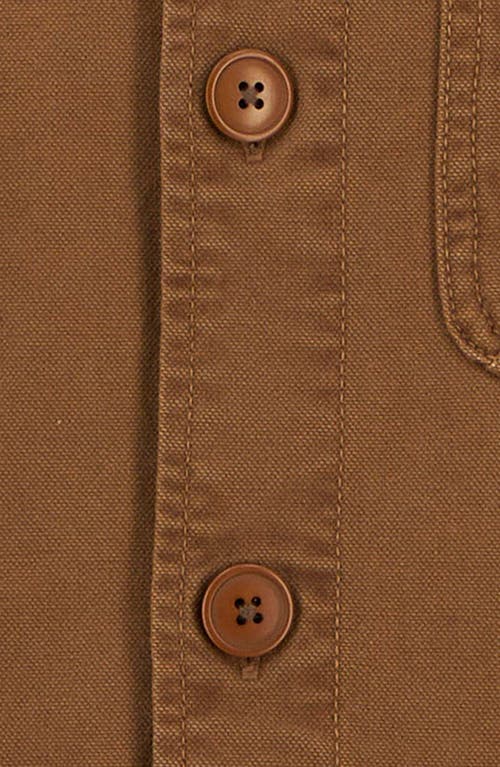 Barbour Bowland Cotton Canvas Chore Coat In Brown