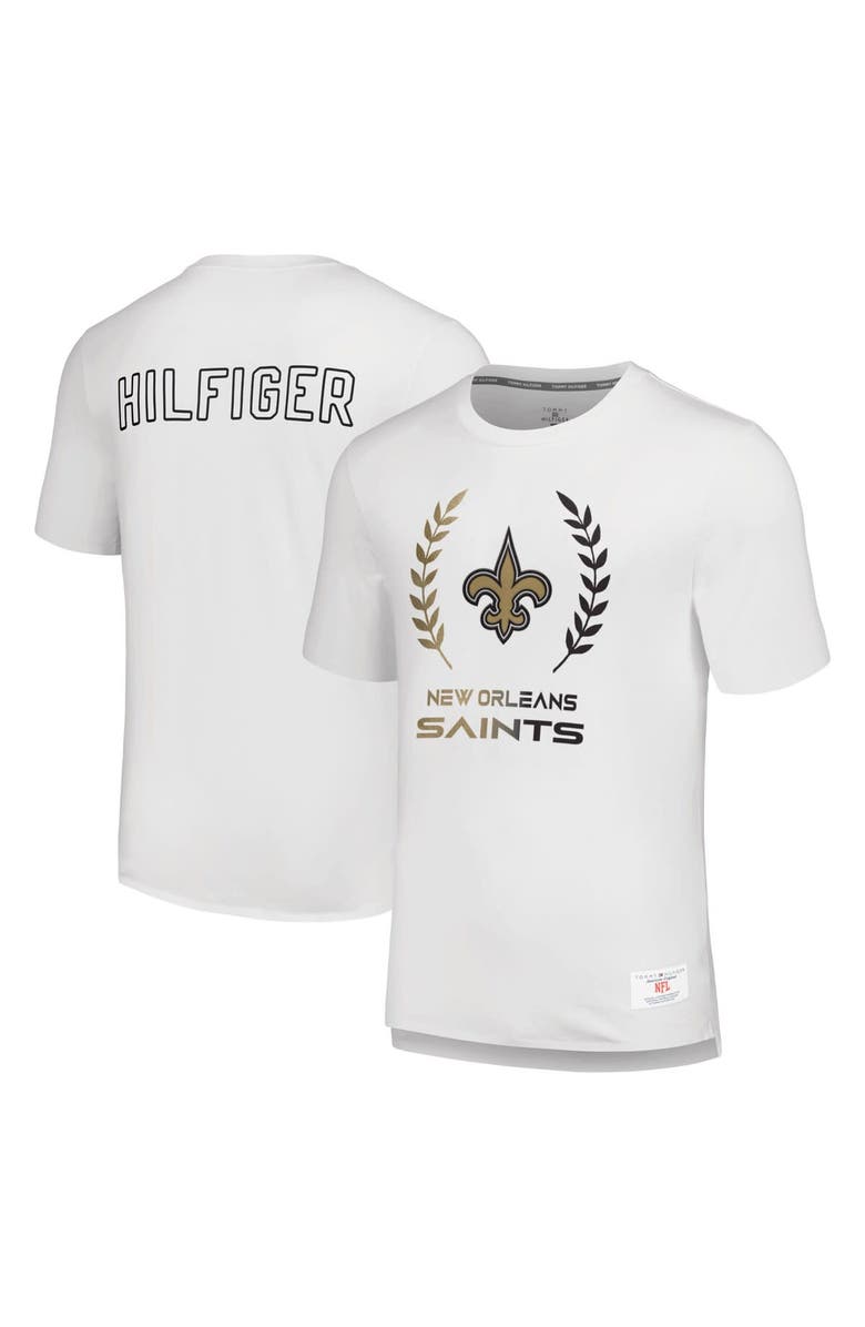 Tommy Hilfiger Men's Tommy Hilfiger White New Orleans Saints Miles T-Shirt, Alternate, color, 