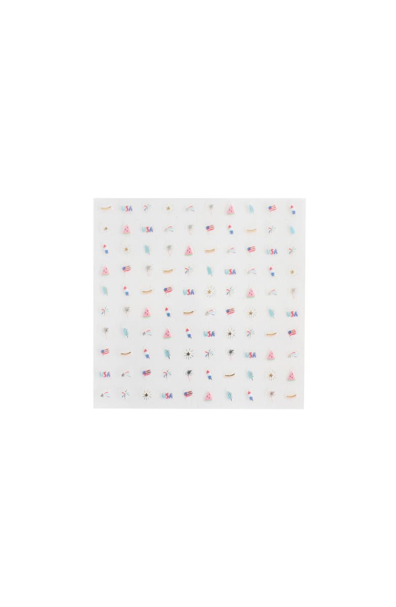 Daydream Society 4th of July Patriotic U.S. Of Yay Nail Stickers, Alternate, color, Assorted Pre-Pack