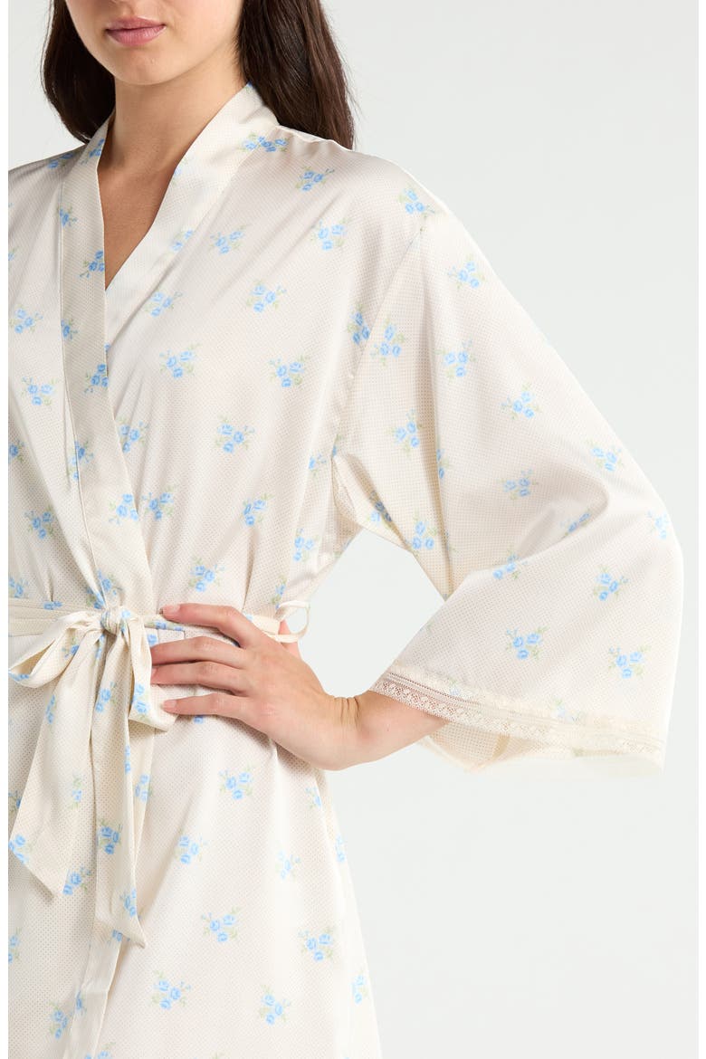 Noreen Floral Satin Wrap, Alternate, color, ECRU/ BLUE