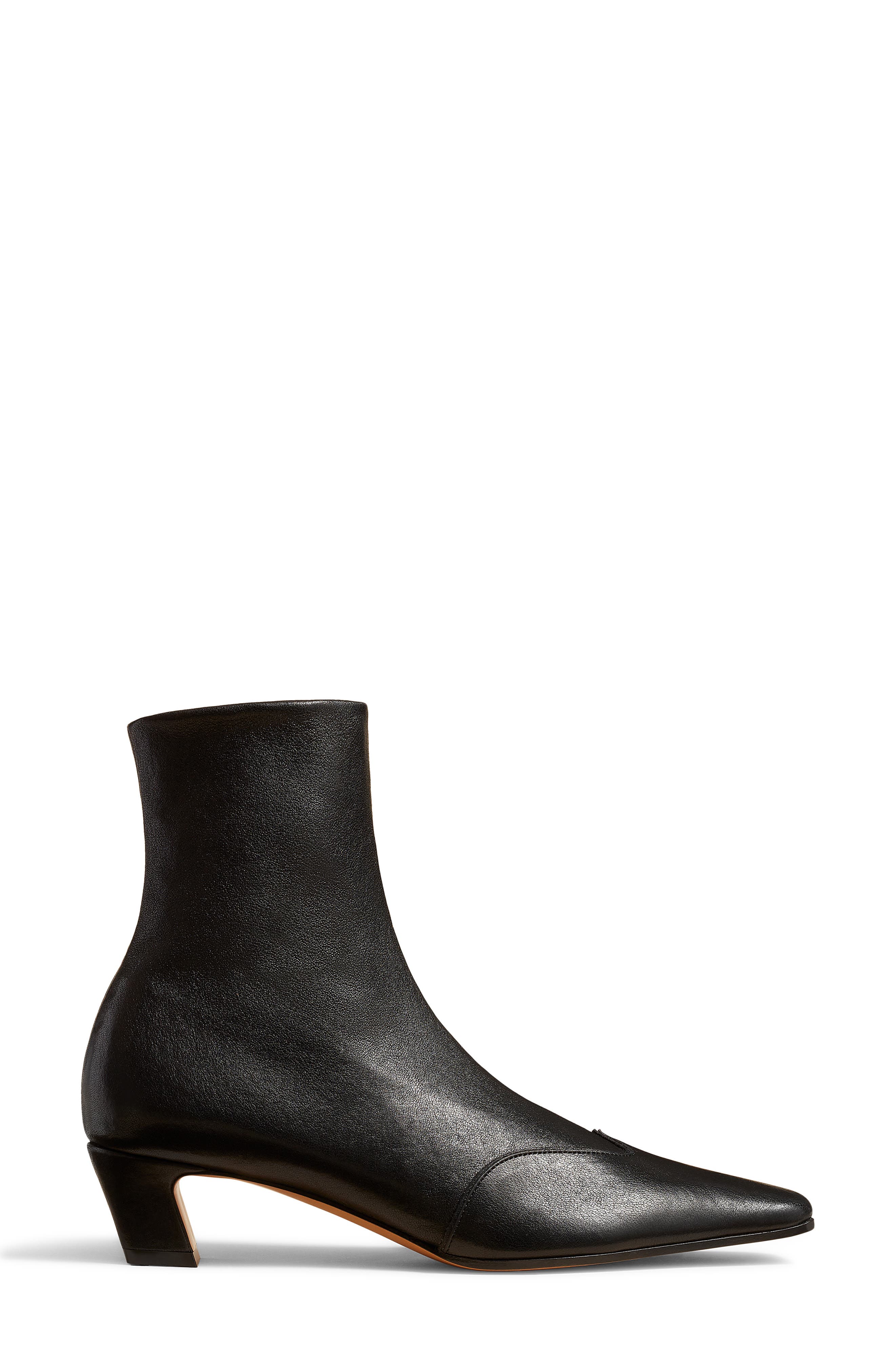 Khaite Nevada Square Toe Bootie, Alternate, color, Black