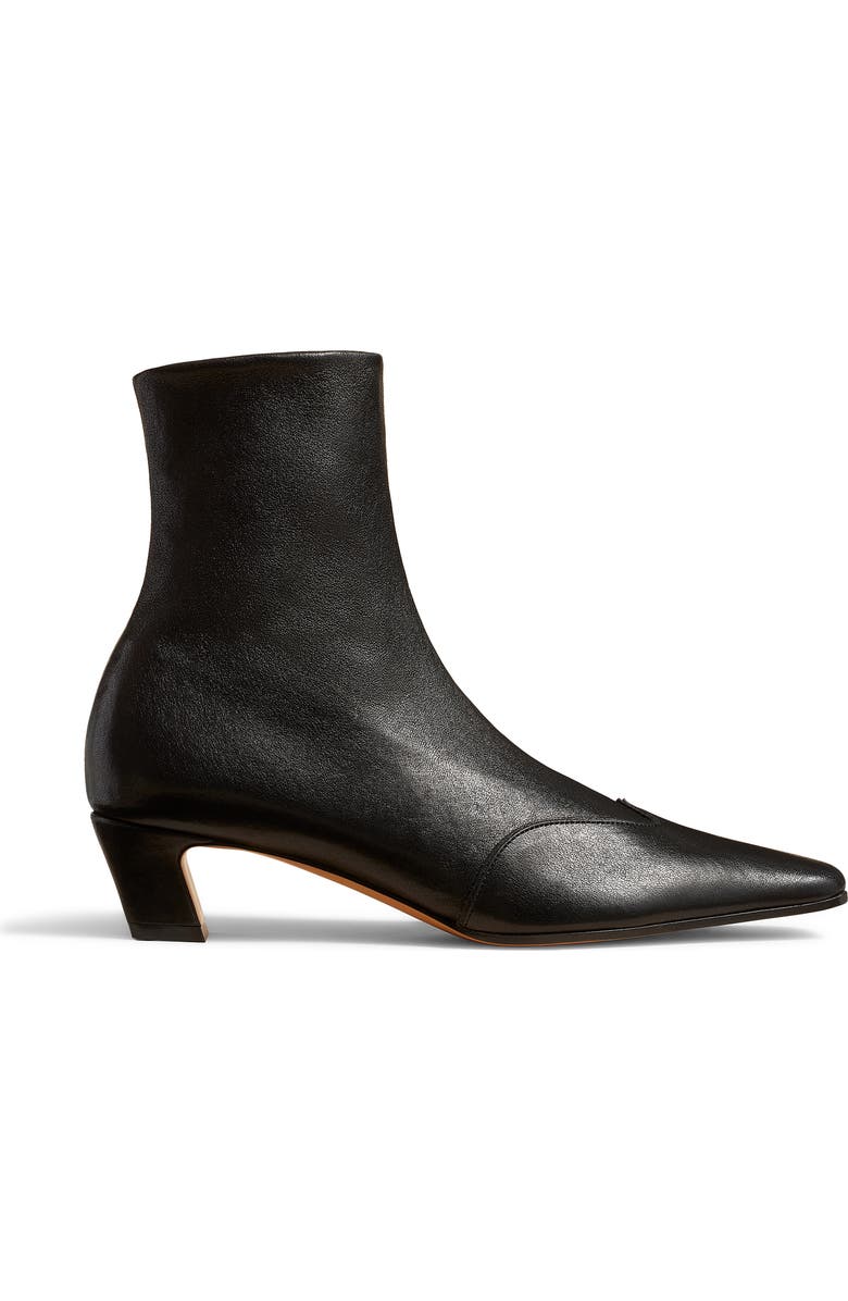 Khaite Nevada Square Toe Bootie, Alternate, color, Black