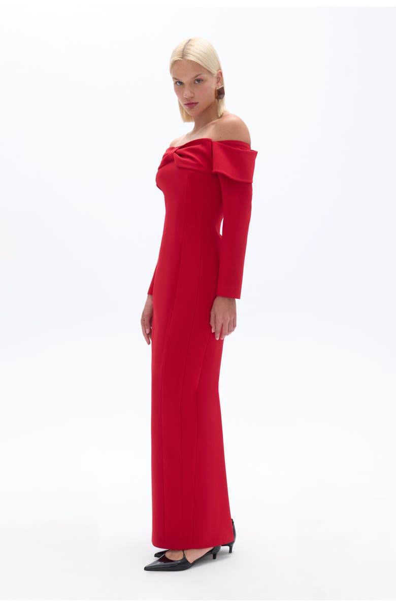Nocturne Bow Maxi Dress, Alternate, color,