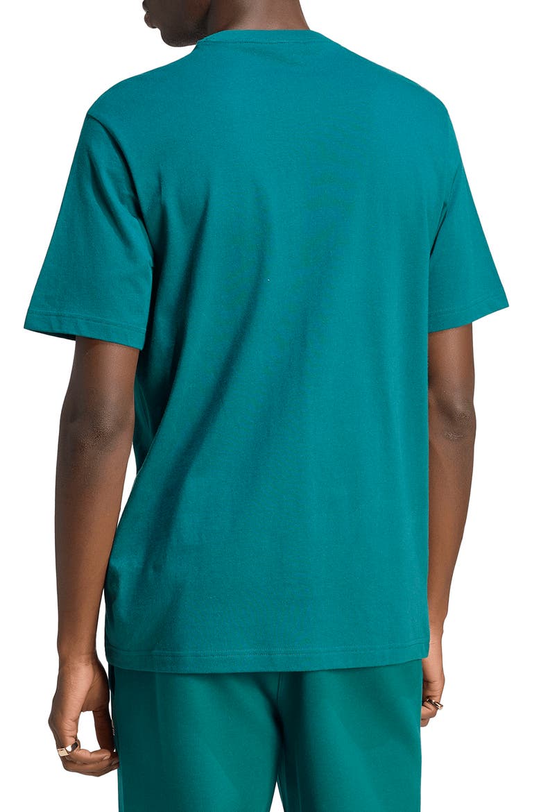 Trefoil Essentials Cotton T-Shirt, Alternate, color, RICH GREEN