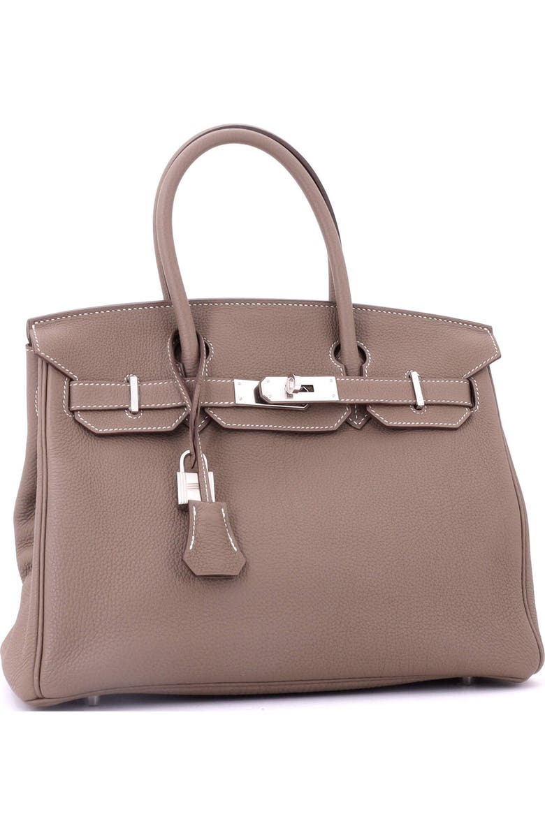 Pre-Owned Hermes Birkin Handbag Grey Togo with Palladium Hardware 30, Alternate, color, Etoupe