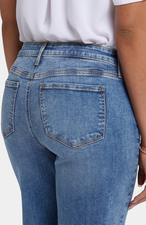 Nydj Teresa Frayed Wide Leg Jeans In Blue