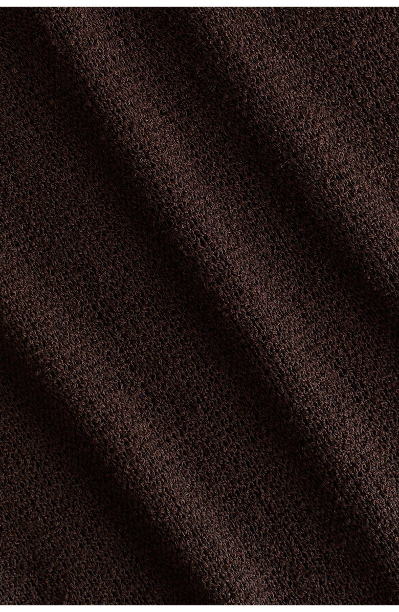 H&M Tie-detail dress, Alternate, color, Dark Brown