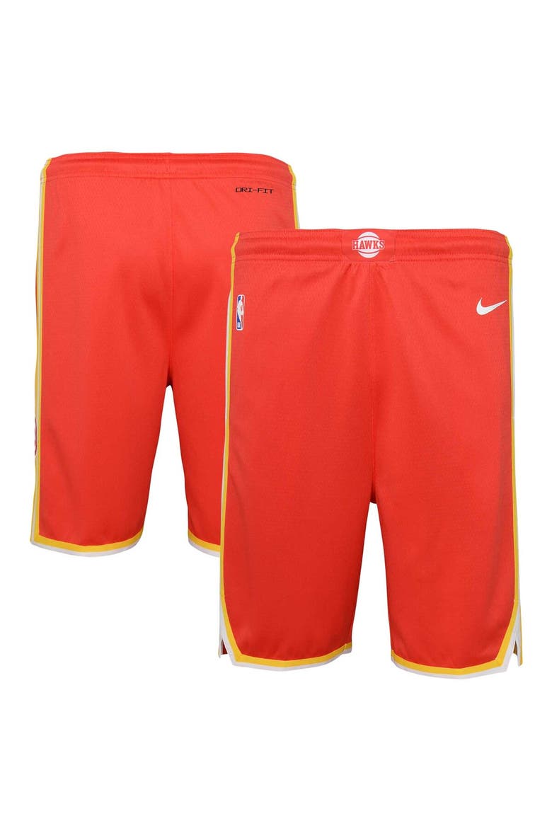 Youth Nike Red Atlanta Hawks Swingman Performance Shorts – Icon Edition, Alternate, color, Red