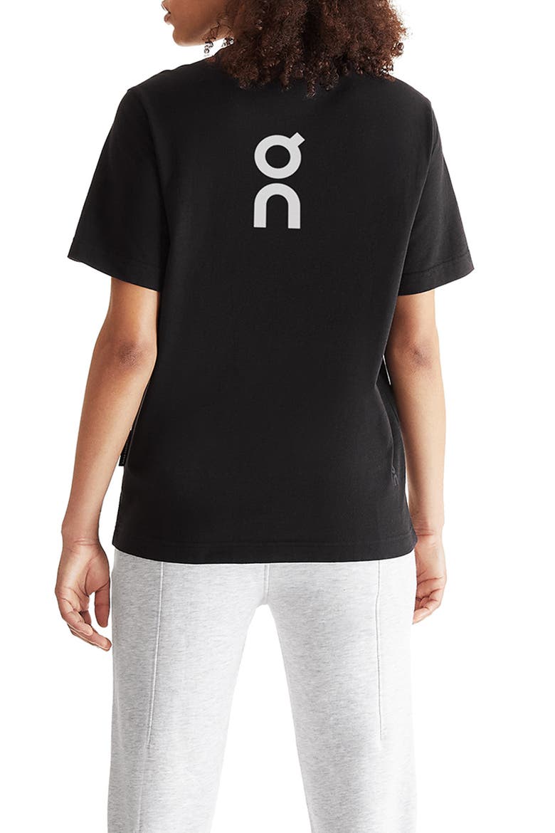Club T Oversize Organic Cotton T-Shirt, Alternate, color, BLACK