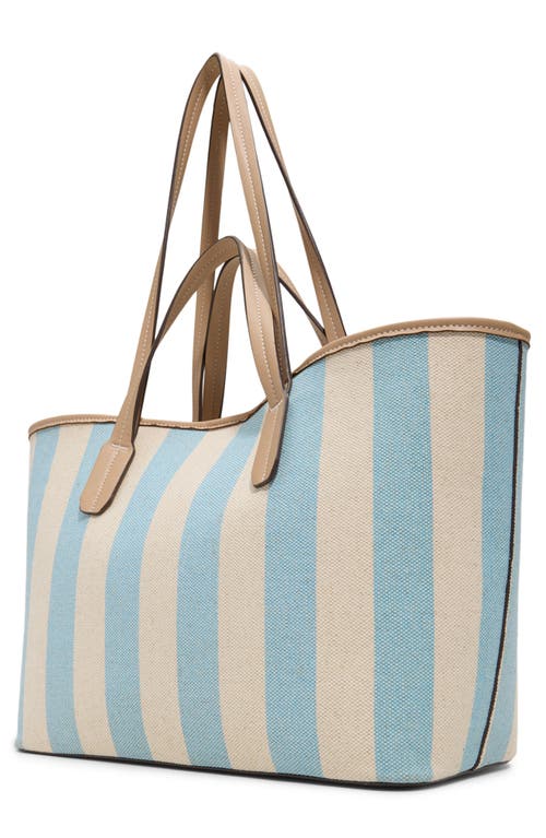 Aldo Summer Canvas Tote In Light Blue