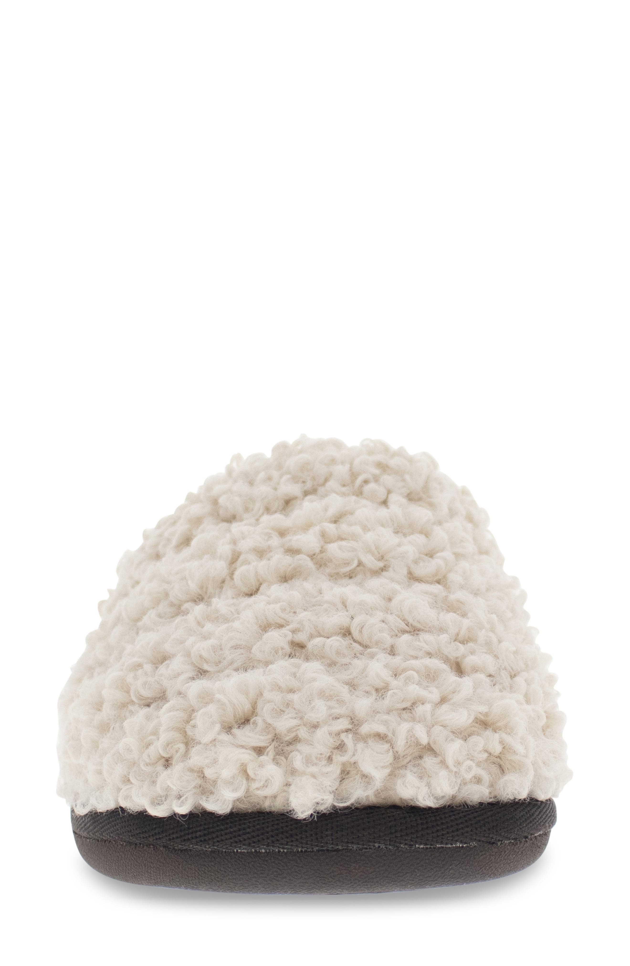 Clemson Faux Shearling Slipper, Alternate, color, NATURAL