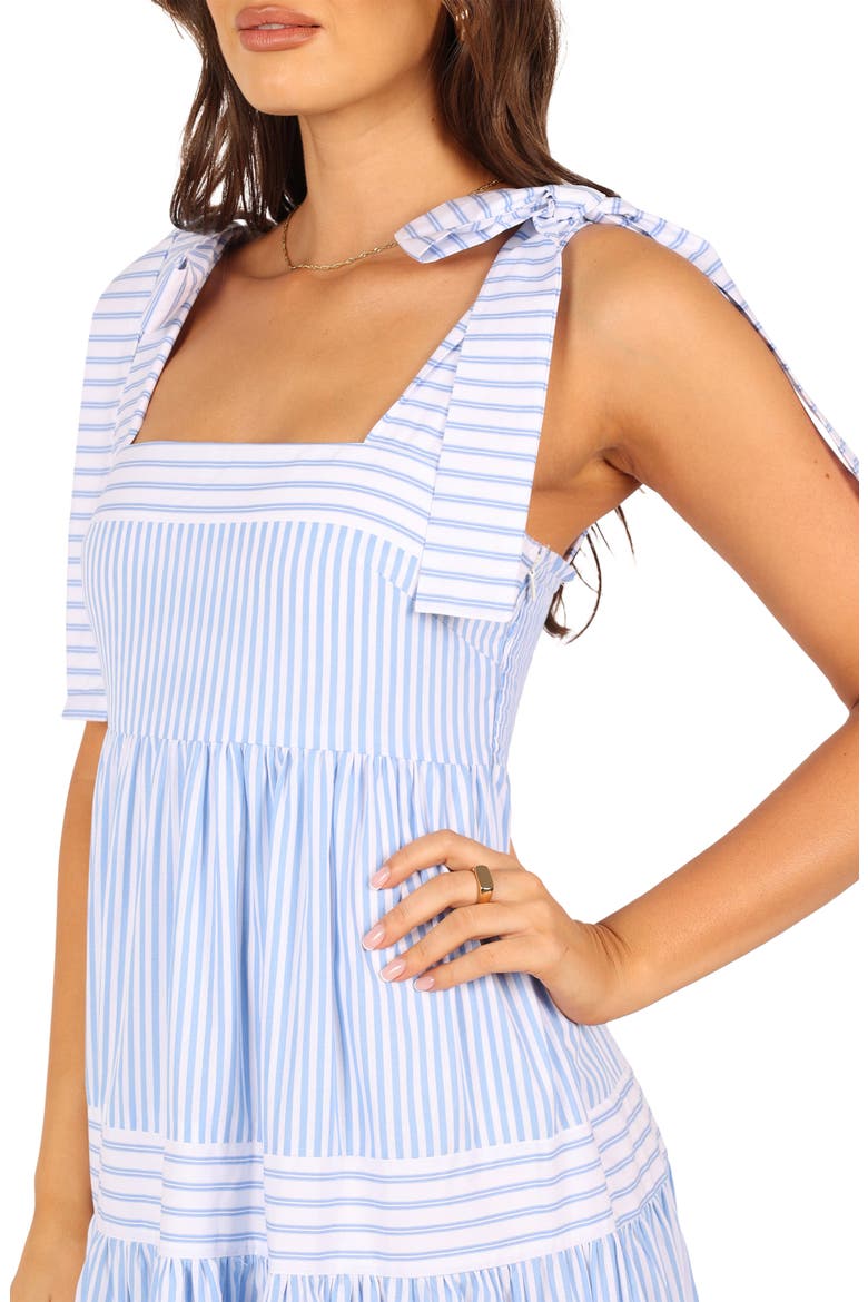 Bella Stripe Cotton Maxi Dress, Alternate, color, BLUE STRIPE