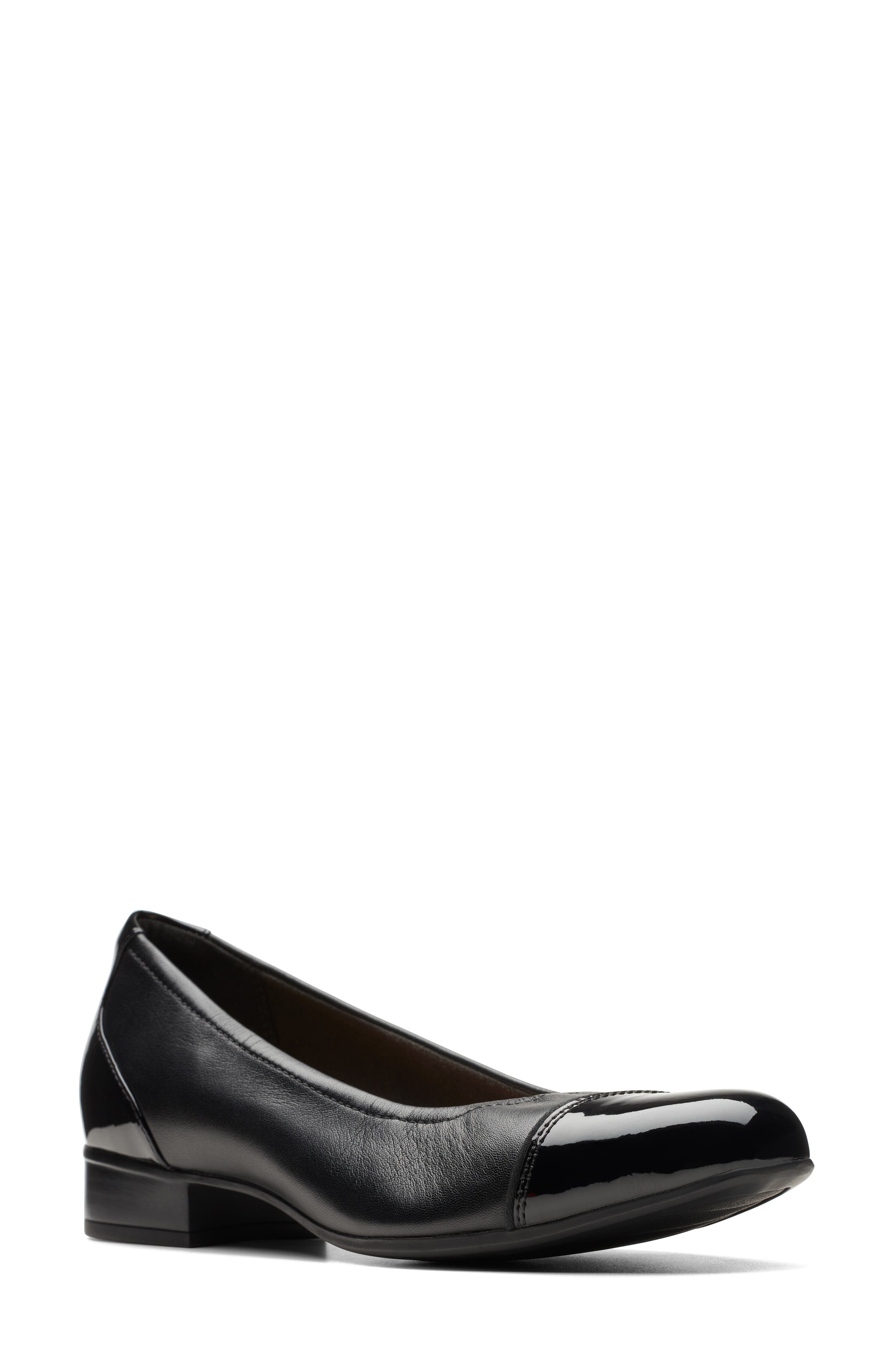 Clarks® Juliet Step Block Heel Pump