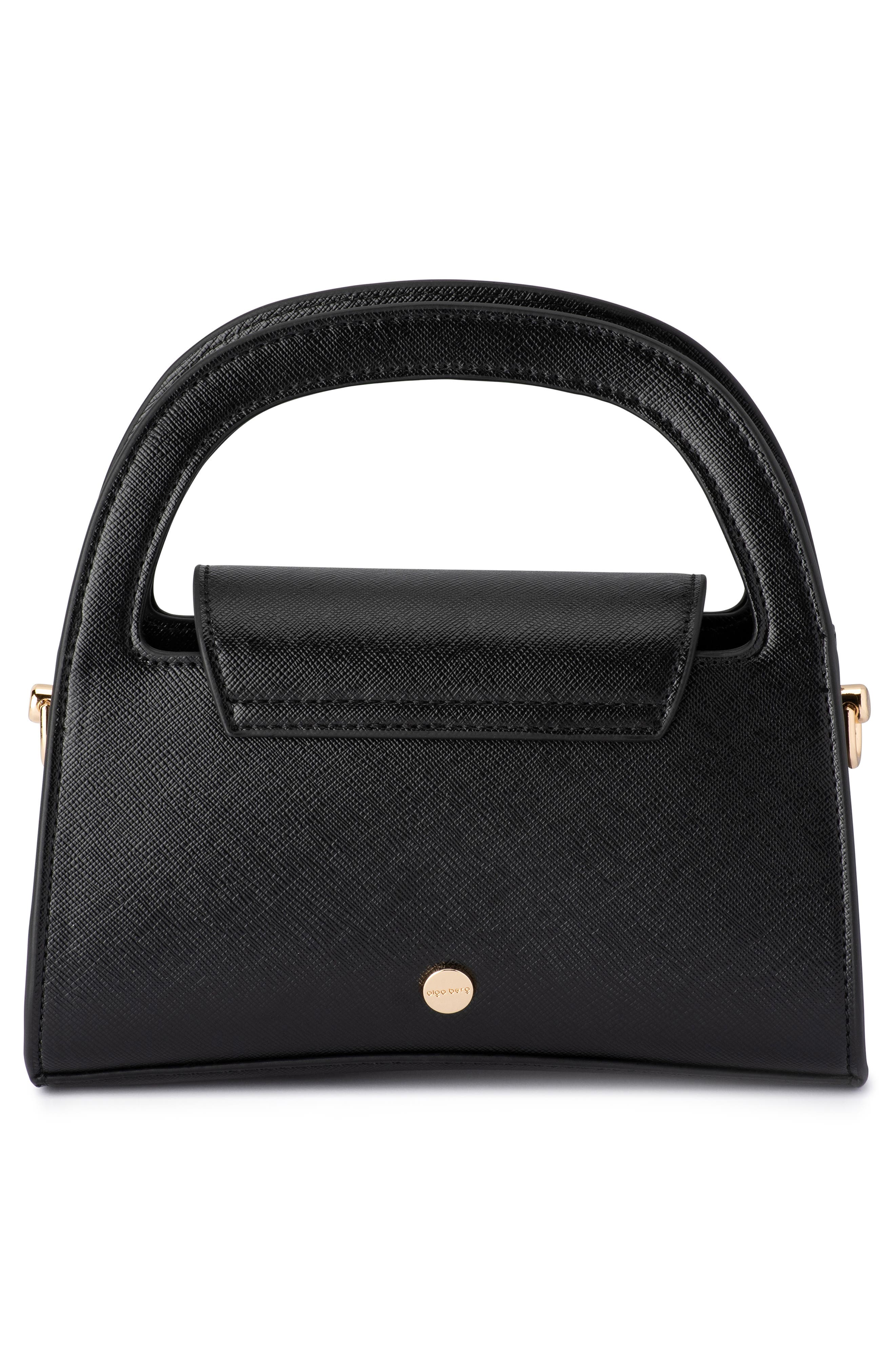 Olga Berg Ivy Curved Top Handle Bag, Alternate, color, 