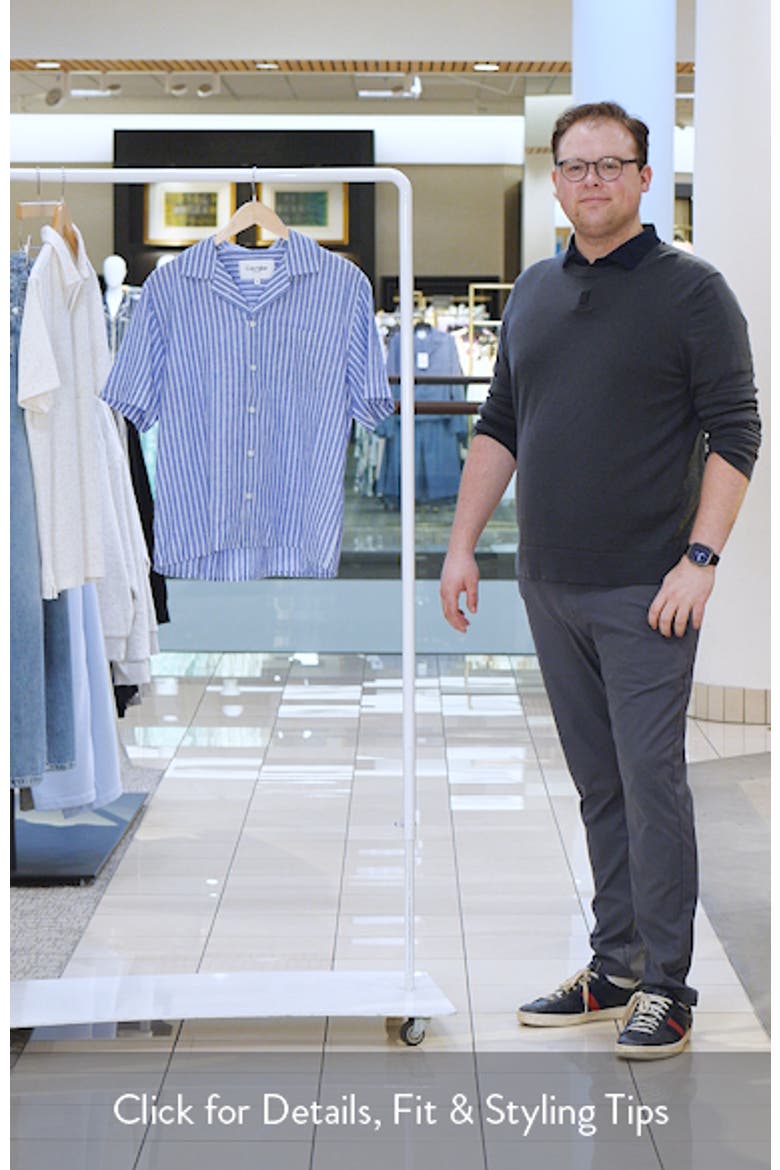Stripe Linen & Cotton Camp Shirt video