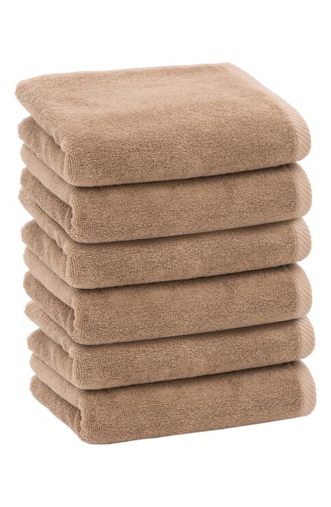 6-Pack Ediree Cotton Hand Towel Set