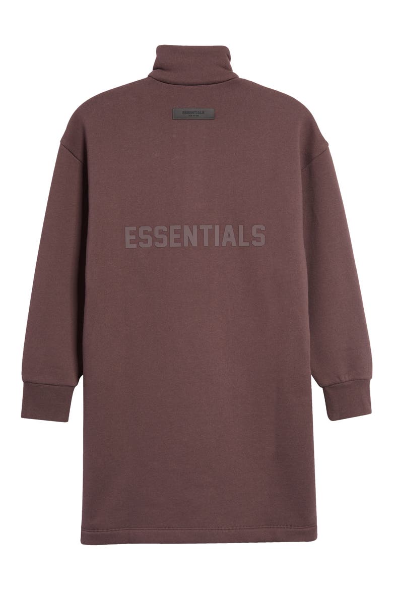 Kids' Quarter Zip Long Sleeve Dress, Alternate, color, PLUM