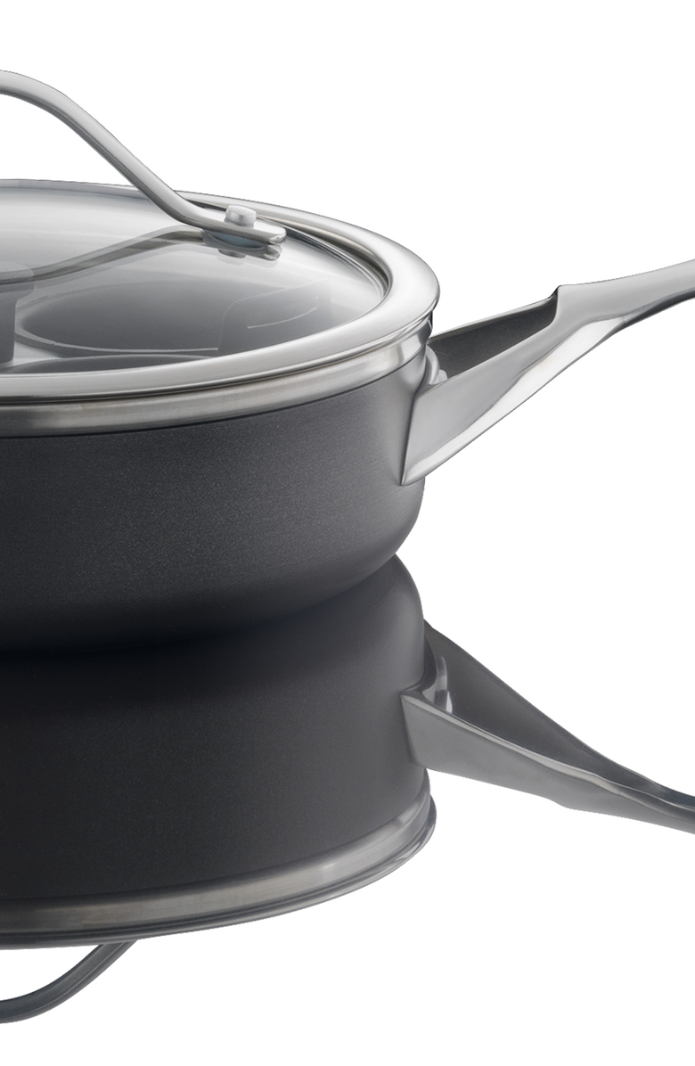 Cuisine::pro<sup>®</sup> iD3<sup>®</sup> 4-Egg Poacher with Lid 1.5qt, Alternate, color, Black