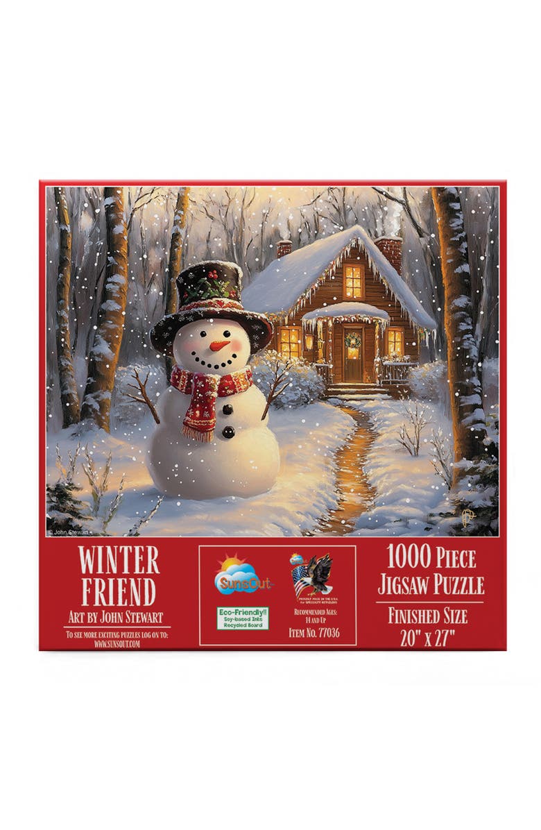 Sunsout Winter Friend 1000 piece Jigsaw Puzzle for Adults, Alternate, color, Multicolor