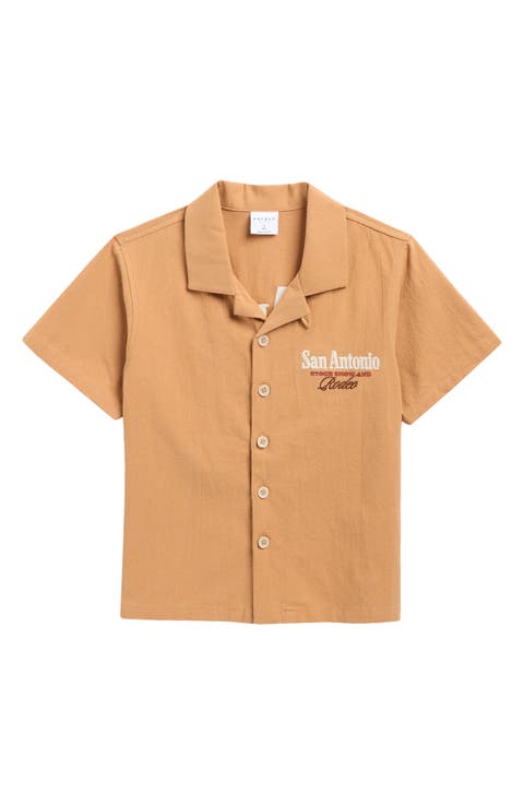 Kids' San Antonio Cotton Blend Camp Shirt (Little Kid & Big Kid)