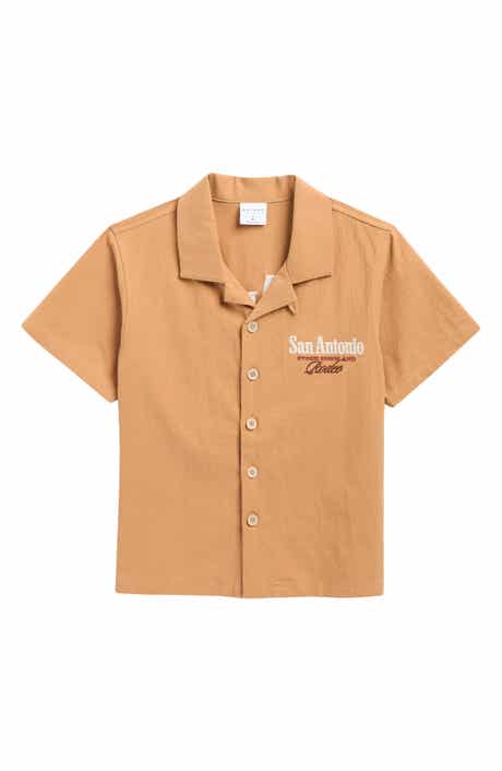 PacSun Kids' San Antonio Cotton Blend Camp Shirt