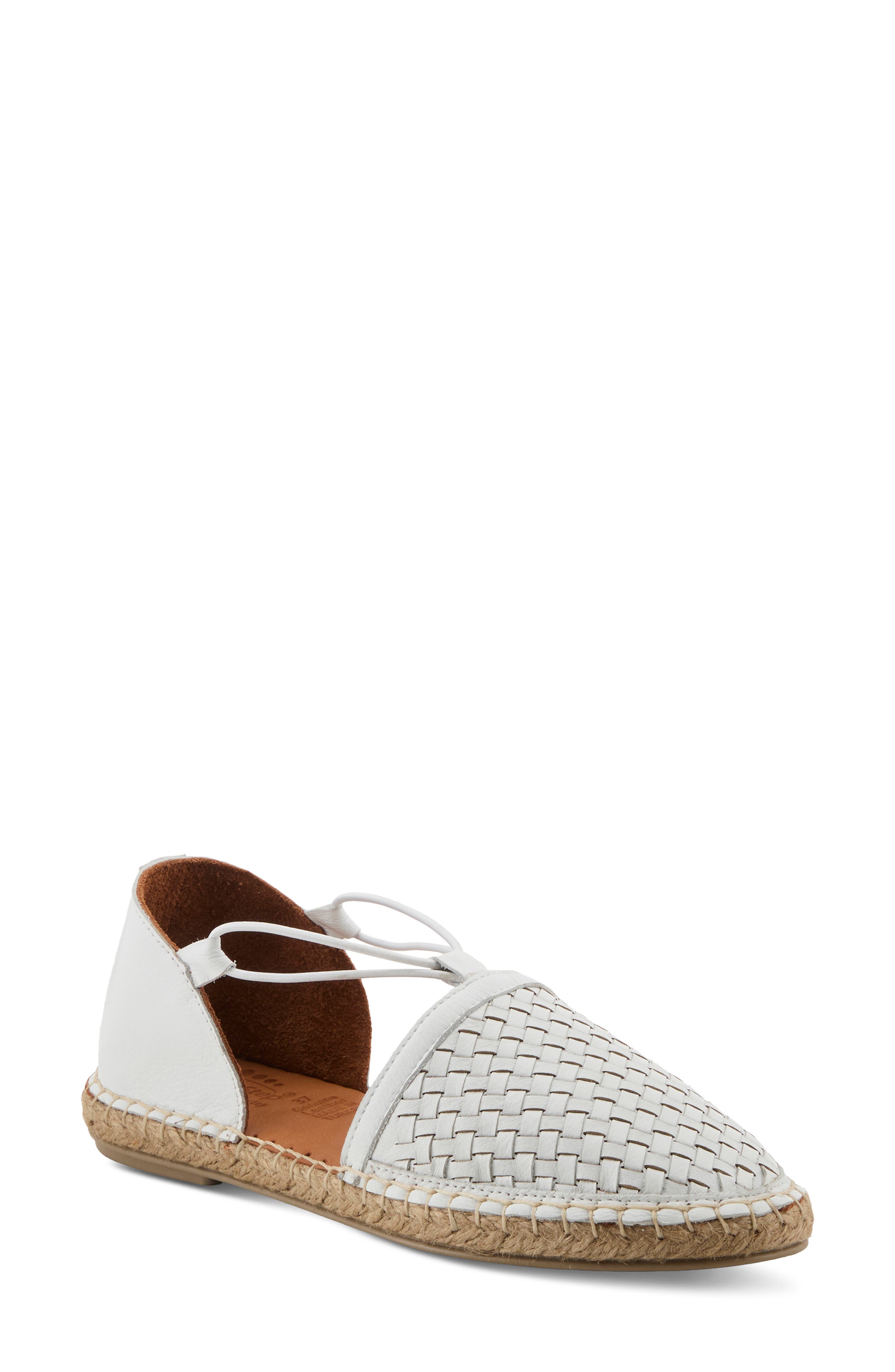 Spring Step Clovae Espadrille Flat, Main, color, White