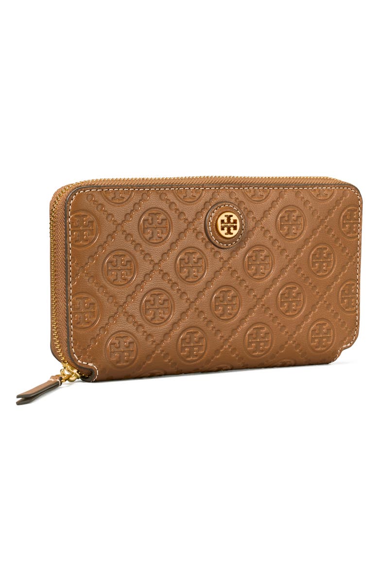 Tory Burch T Monogram Leather Continental Wallet, Alternate, color, 