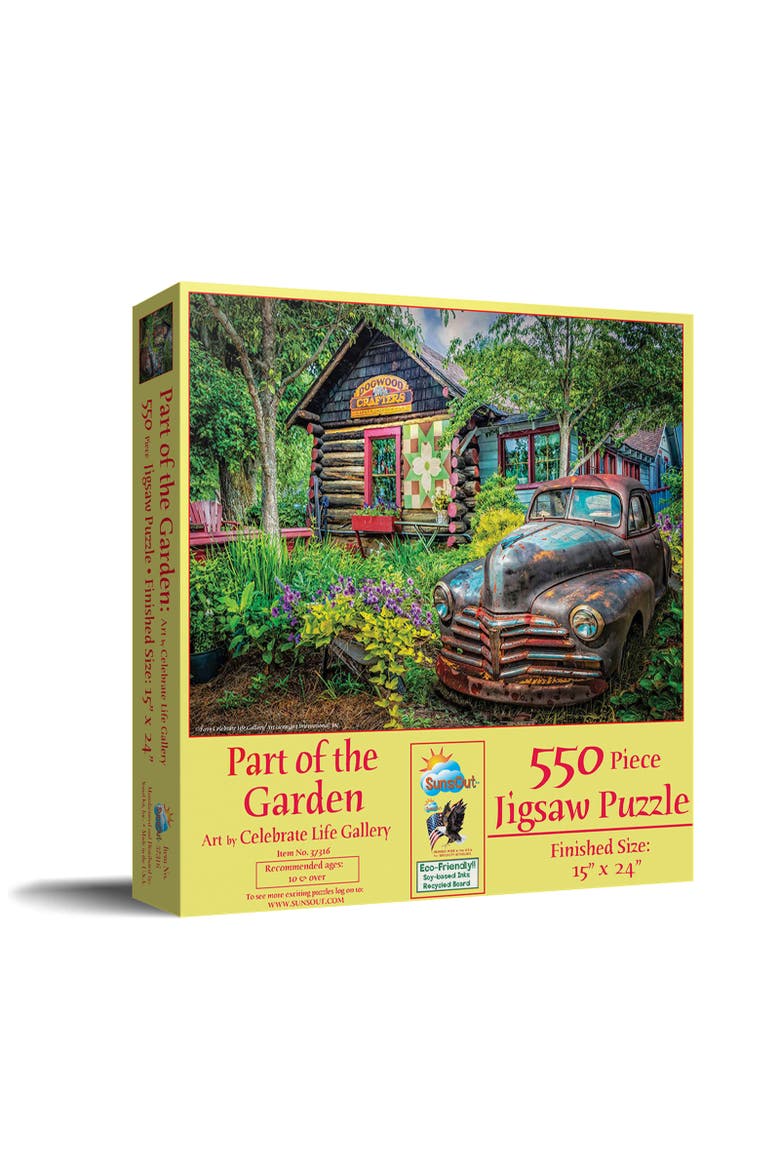 Part of the Garden 550 piece Jigsaw Puzzle for Adults, Main, color, Multicolor
