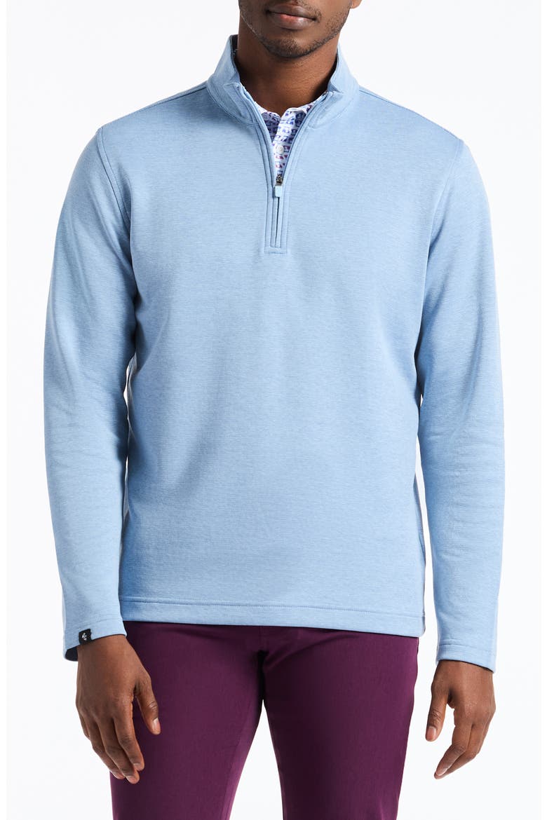 Troland Quarter Zip Top, Main, color, CHAMBRAY BLUE