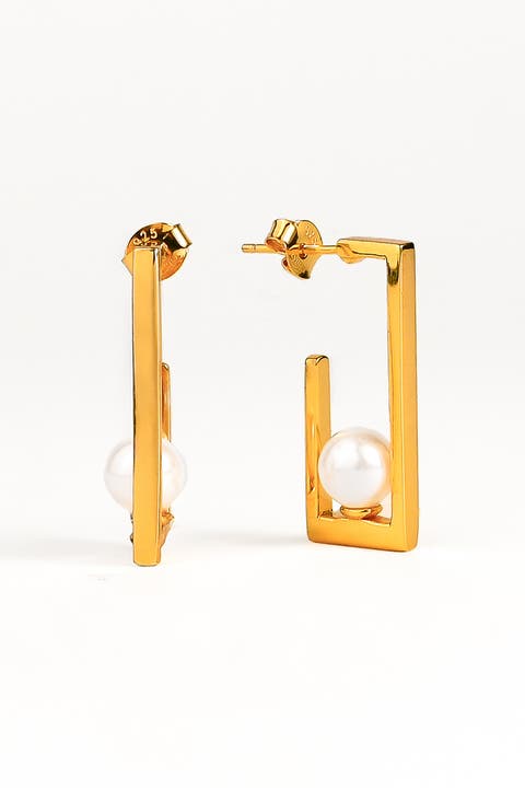 Pearl Frame Hoops