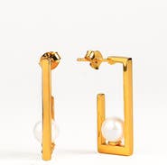 Zynnia Collective Pearl Frame Hoops