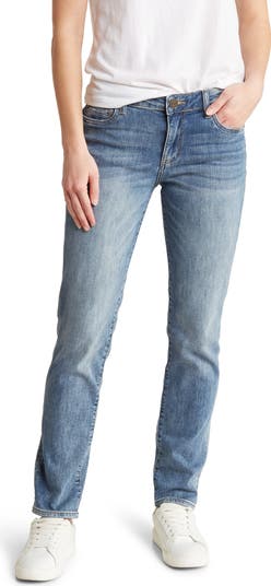 katy KUT from the Kloth Katy Mid Rise Cotton Stretch Boyfriend