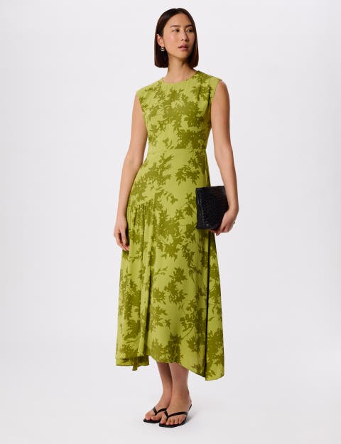 Floral Asymmetric Dress