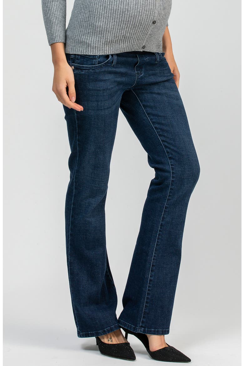 Flare Maternity Jeans, Alternate, color, TOP BLUE