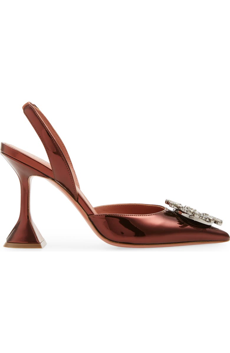 Amina Muaddi Begum Crystal Pointed Toe Slingback Pump, Alternate, color,