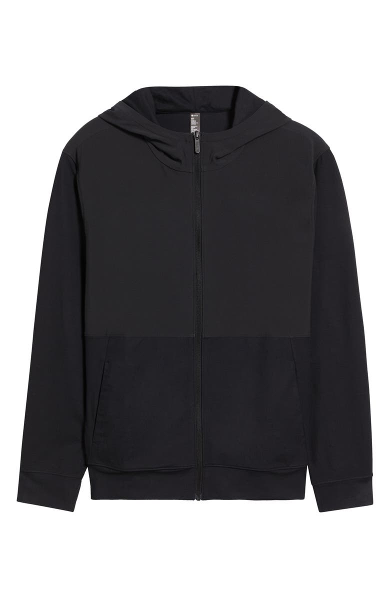 Zella Live In Hybrid Zip Hoodie, Alternate, color, 