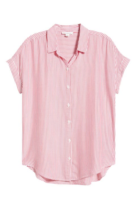 Kenzie Stripe Short Sleeve Button-Up Shirt