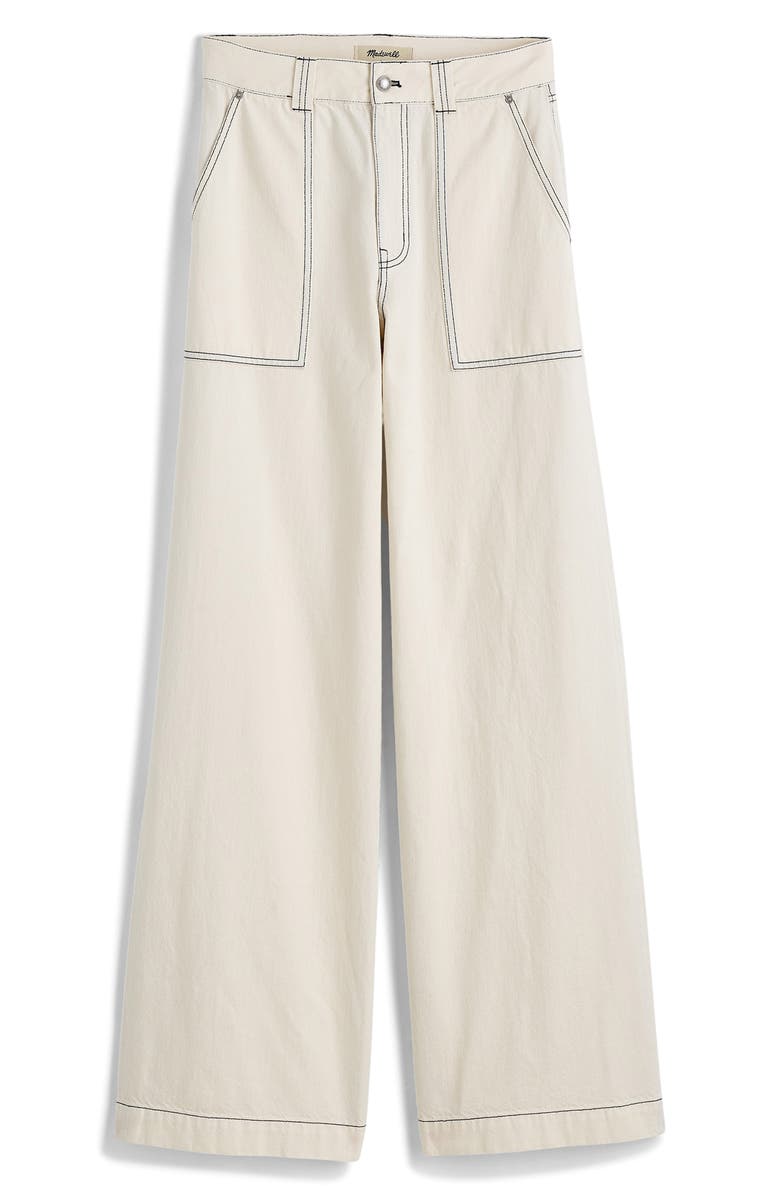 Madewell Superwide Leg Utility Jeans, Alternate, color, Vintage Canvas